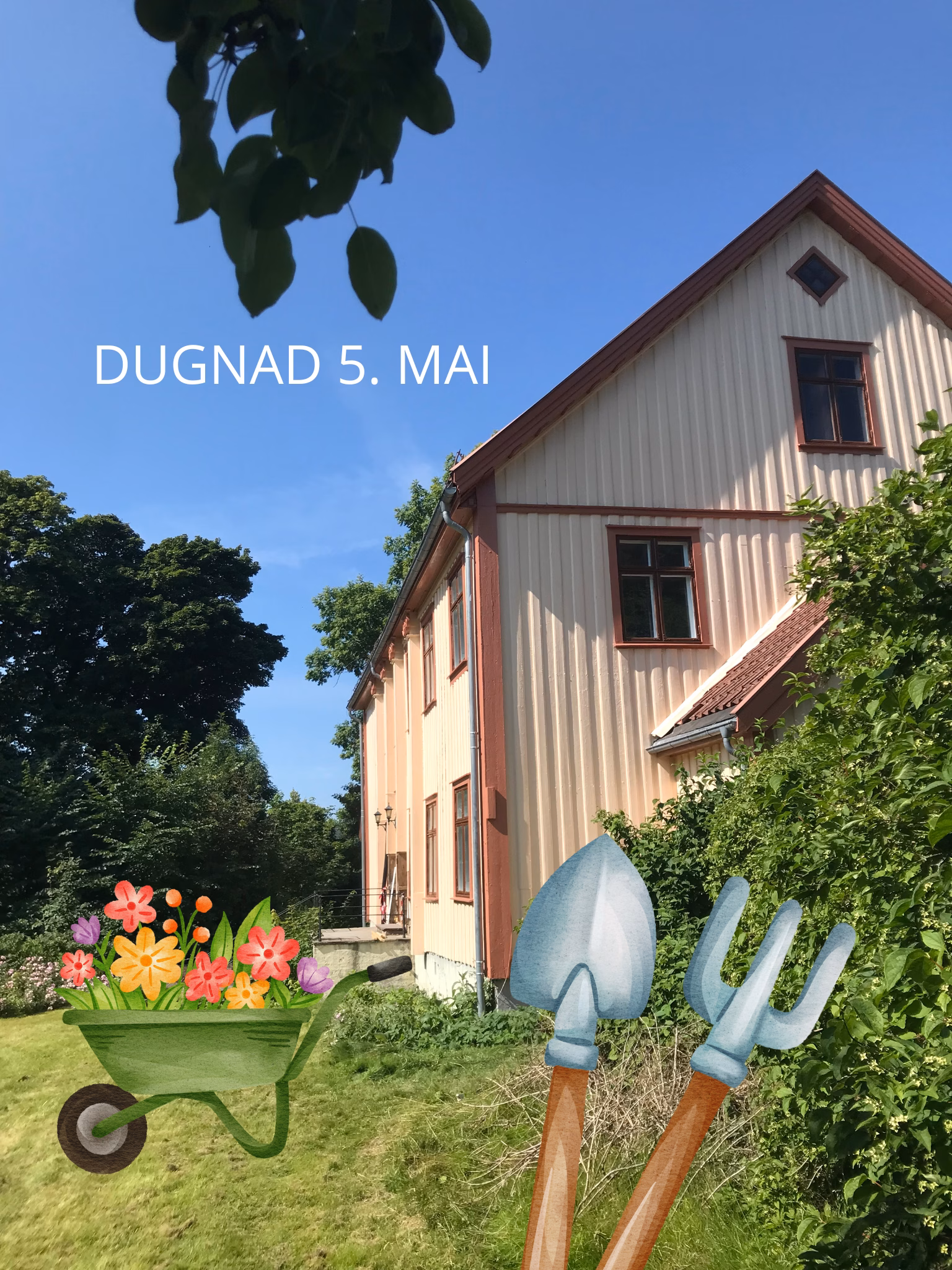 Dugnad på Prestegården